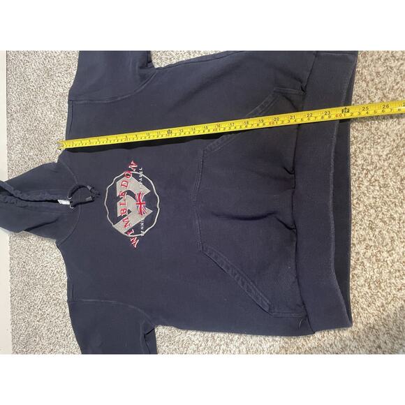 Wimbledon Tennis Apparel Navy Embroidered Pullover Hoodie Men’s M - Picture 10 of 10